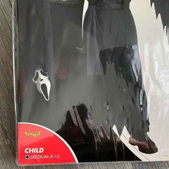 Spirit Ghost Face Kids Costume - Black and White - Picture 2 of 11